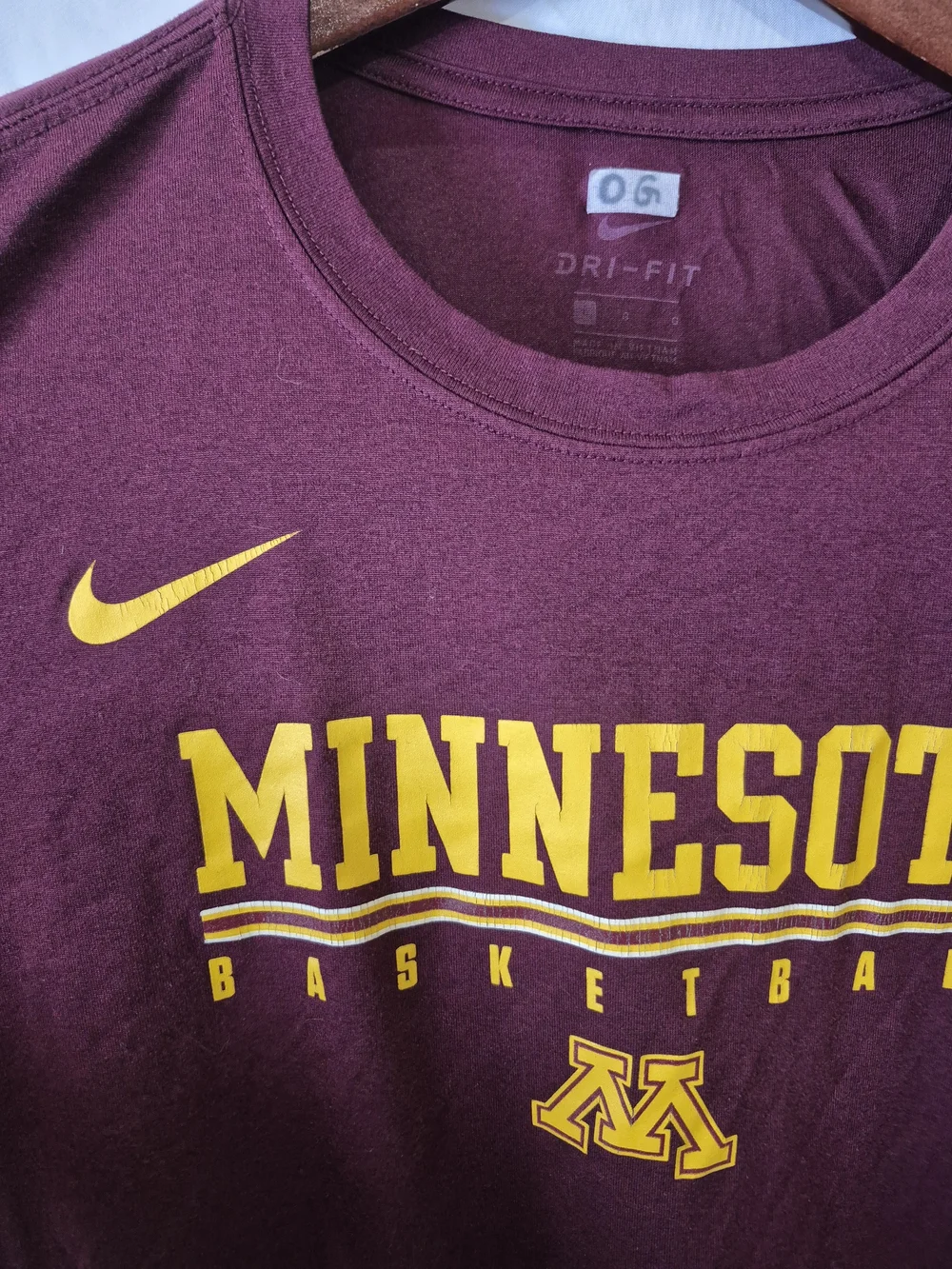 Nike Minnesota Maroon Long-Sleeve Basketball Tee